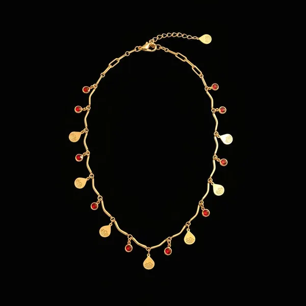 Golden_And_Red_Premium____Necklace_For_Women