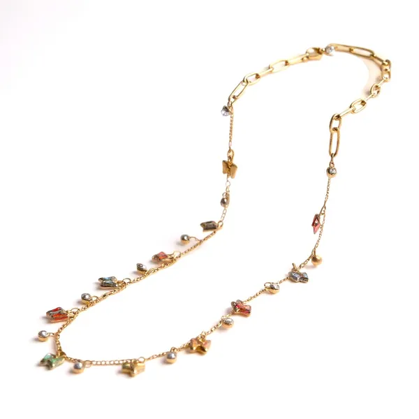Golden_With_Multicolor_Premium____Necklace_For_Women
