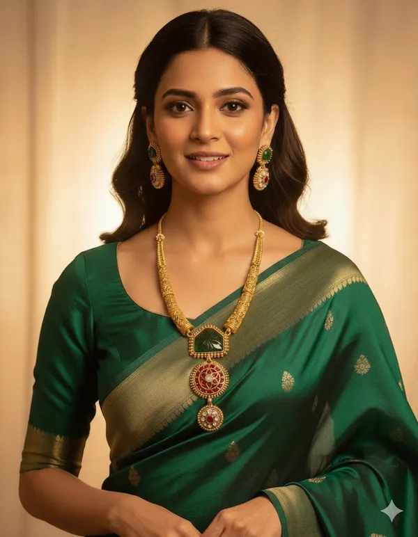 Green_and_Gold__Necklace_Set_For_Women