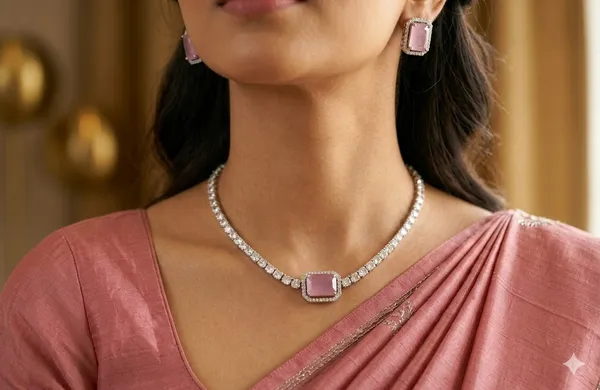 Pink_Premium____With_American_Diamond_Stone_Choker_Set_For_Women