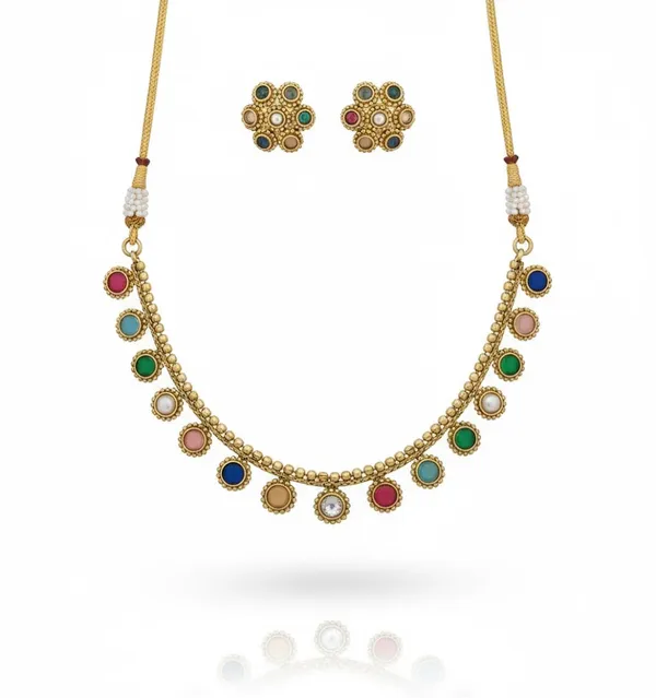 Golden_With_Multicolor_American_Diamond_Necklace_Set_For_Women