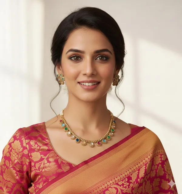 Golden_With_Multicolor_American_Diamond_Necklace_Set_For_Women