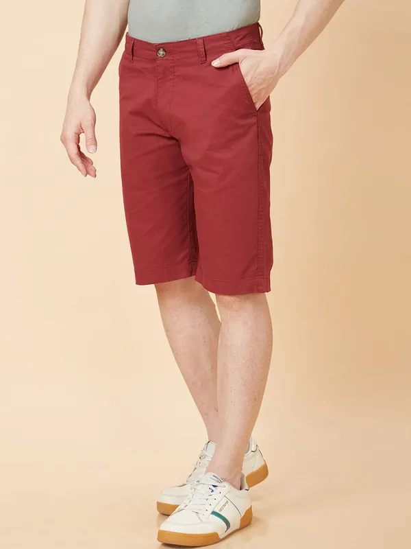 Men_Maroon_Mid-Rise_Chino_Shorts