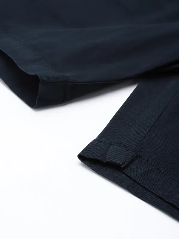 Navy_Blue_Men_Solid_Pure_Cotton_Slim_Fit_Chino_Shorts