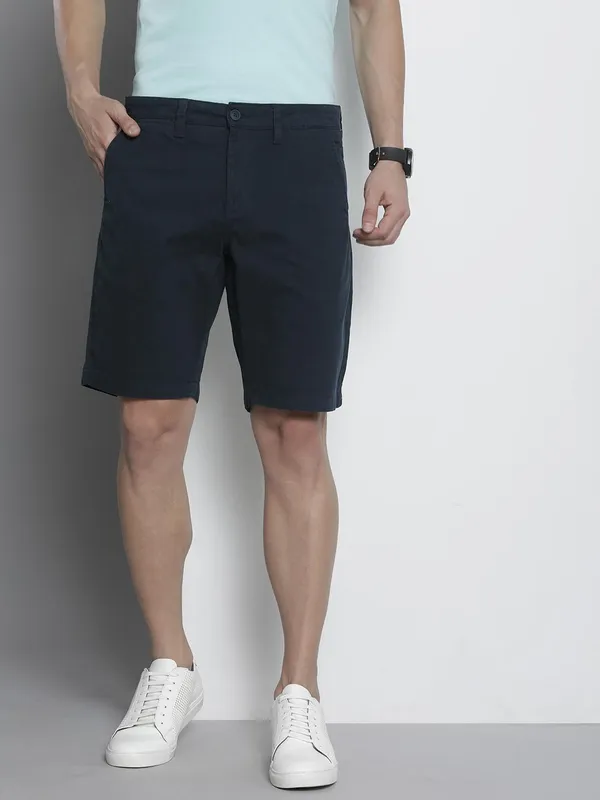 Navy_Blue_Men_Solid_Pure_Cotton_Slim_Fit_Chino_Shorts