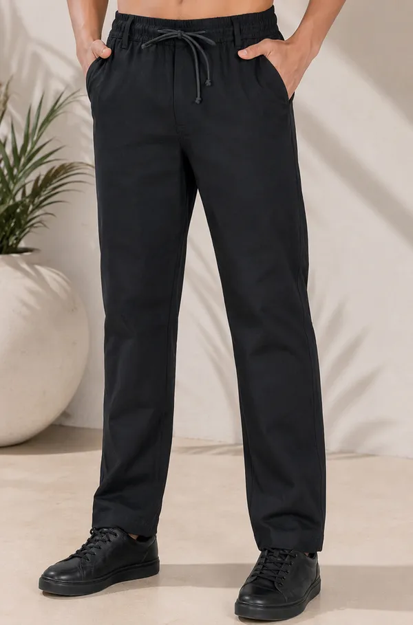 Black_Color_Cotton-Linen_Trousers_For_Men