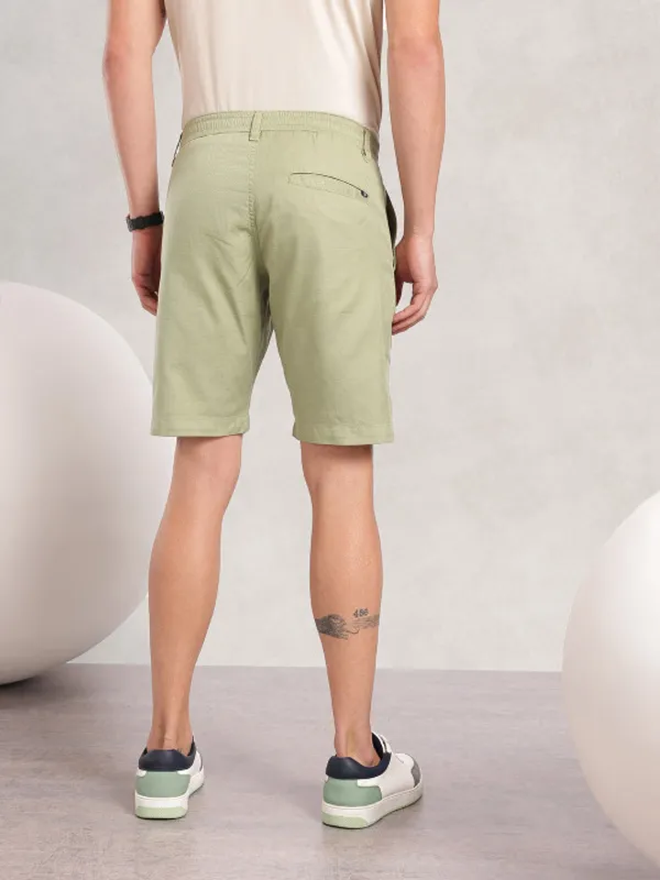 Parrot_Color_Men_Solid_Pure_Cotton_Slim_Fit_Chino_Shorts