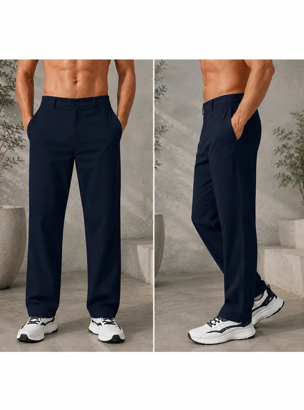 Men's_Navy_Blue_Cotton__Linen_Trouser