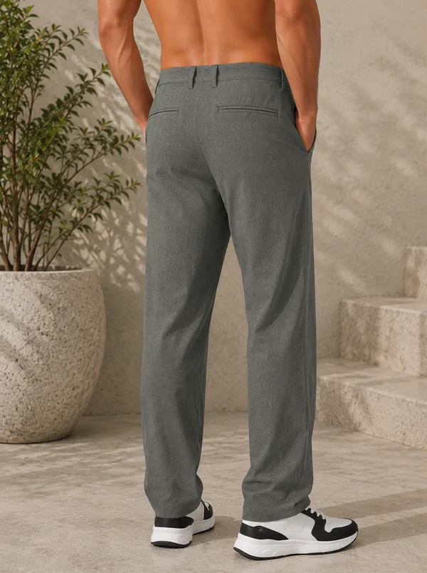 Men's_Dark_Grey_Cotton_Linen_Trouser