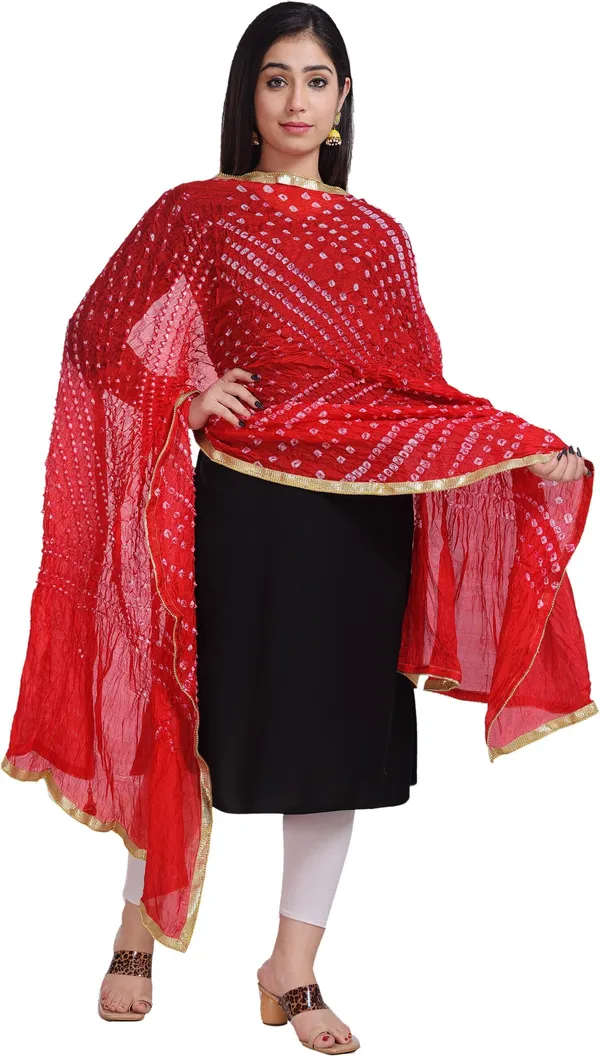 Red_Cotton_Silk_Printed_Dupatta_For_Women