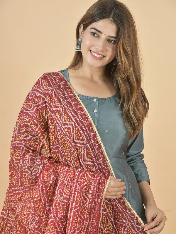 Maroon_Art_Silk_Printed_Dupatta_For_Women
