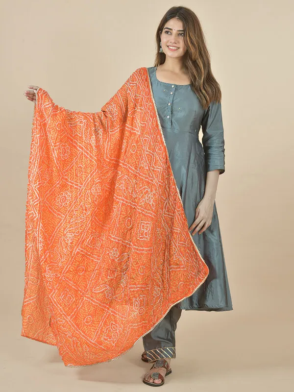 Orange_Art_Silk_Printed_Dupatta_For_Women