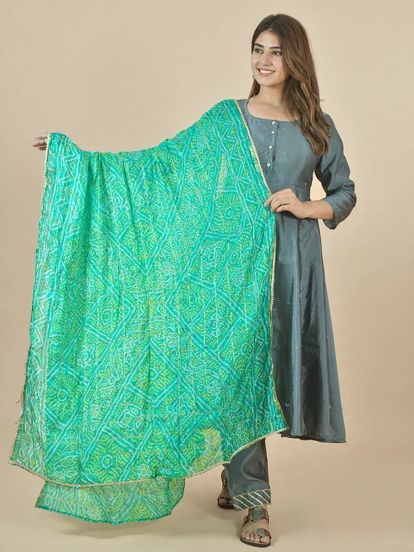 Dark_Green_Art_Silk_Printed_Dupatta_For_Women