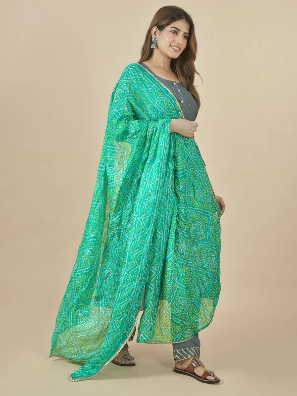 Dark_Green_Art_Silk_Printed_Dupatta_For_Women