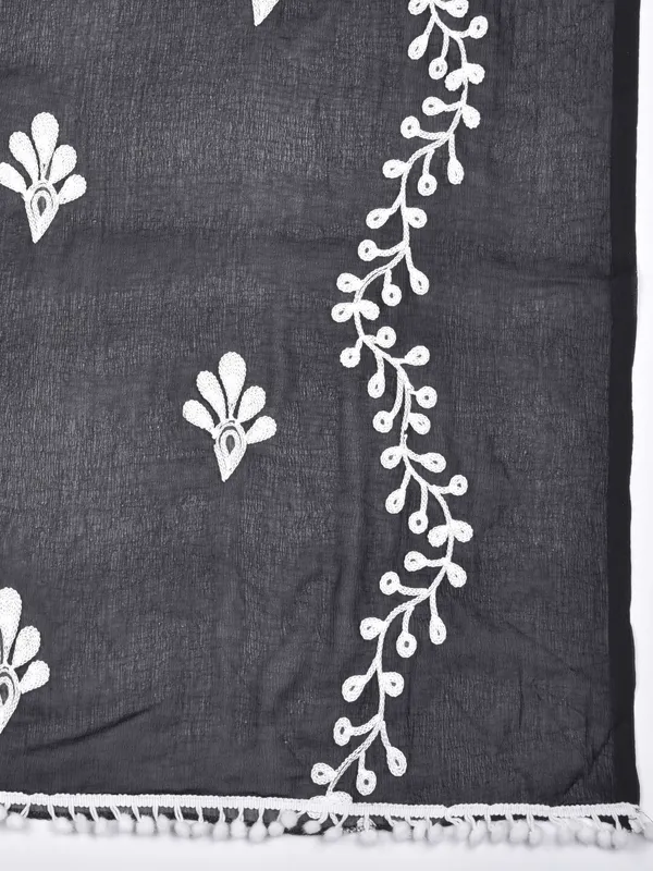 Black_Chiffon_Embroidered_Dupatta_For_Women