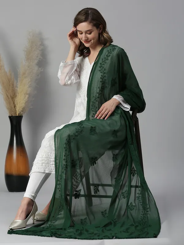 Green_Chiffon_Embroidered_Dupatta_For_Women