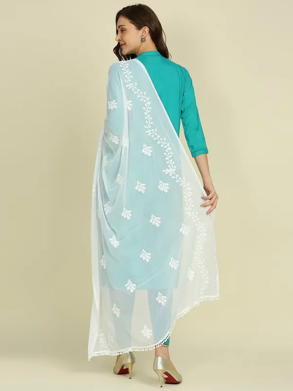 White_Chiffon_Embroidered_Dupatta_For_Women