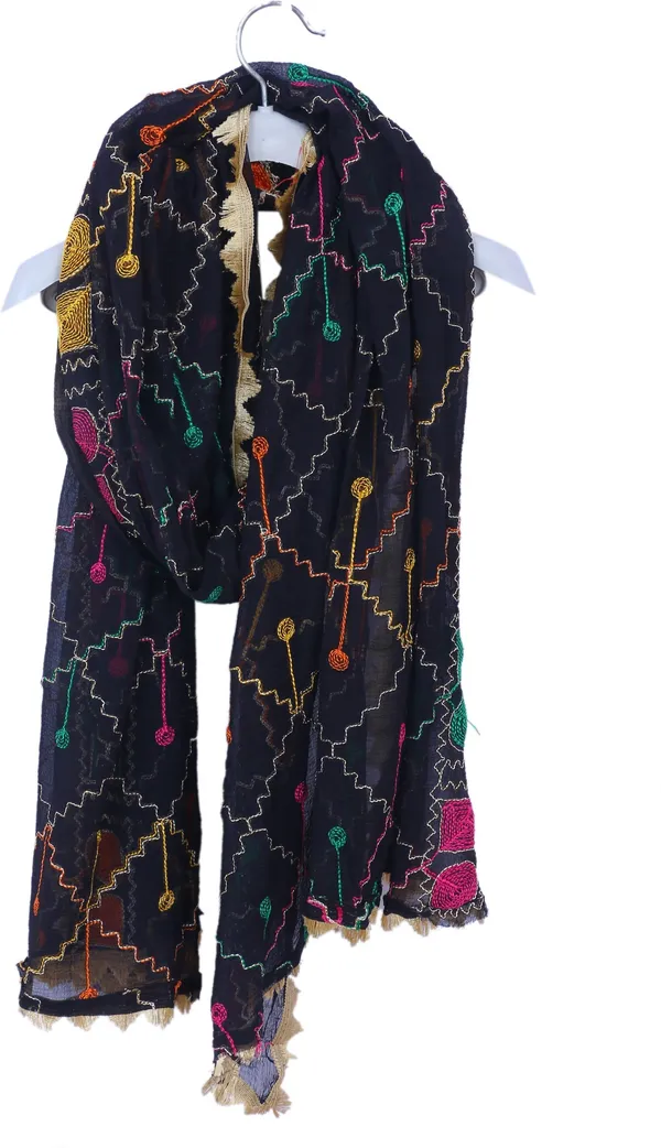 Black_Chiffon_Geometric_Print_Dupatta_For_Women