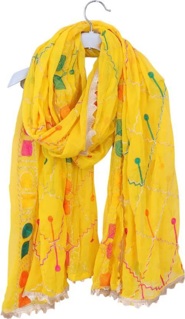 Yellow_Chiffon_Geometric_Print_Dupatta_For_Women