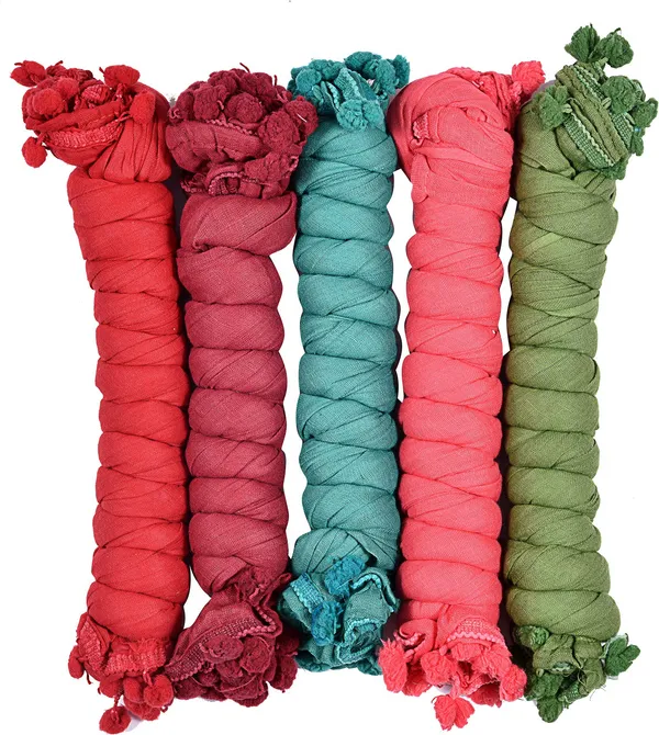 Multicolor_Cotton_Blend_Solid_Dupatta_For_Women_(Pack_Of_5)