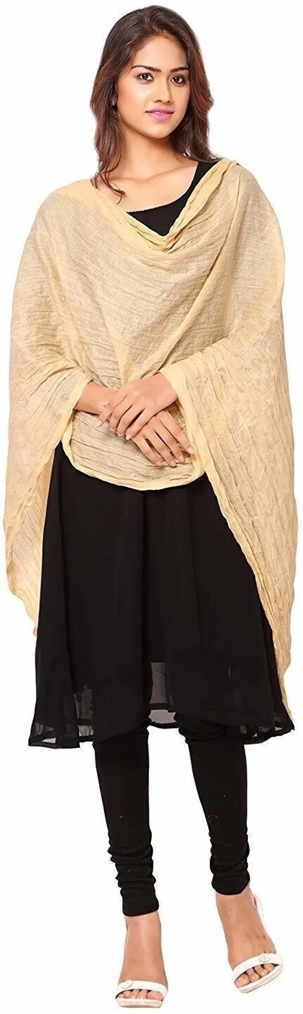 Multicolor_Cotton_Blend_Solid_Dupatta_For_Women_(Pack_Of_5)