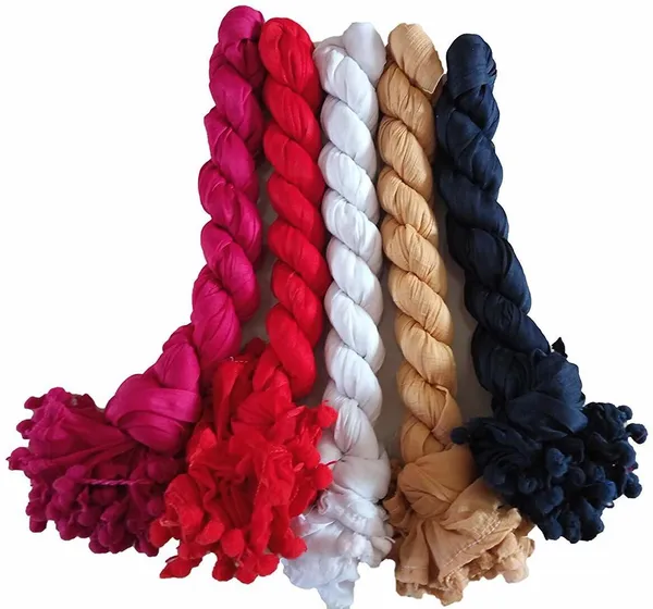 Multicolor_Cotton_Blend_Solid_Dupatta_For_Women_(Pack_Of_5)