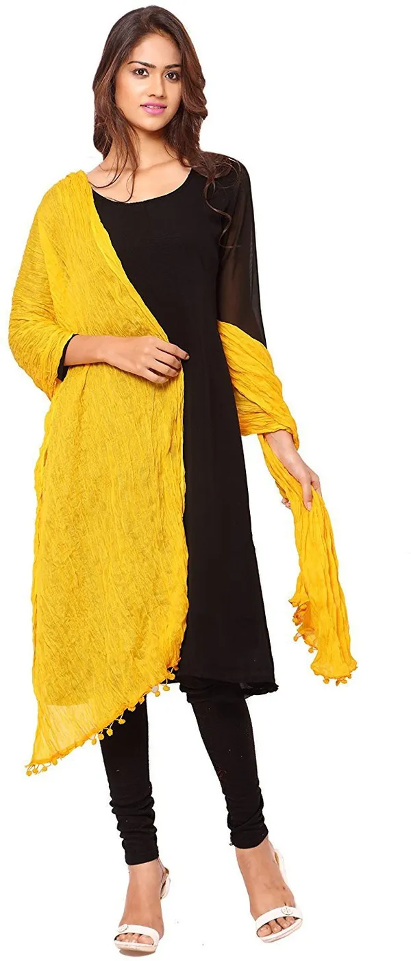 Multicolor_Cotton_Blend_Solid_Dupatta_For_Women_(Pack_Of_10)