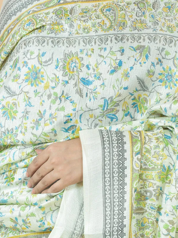 Gold_Silk_Blend_Printed_Dupatta_For_Women
