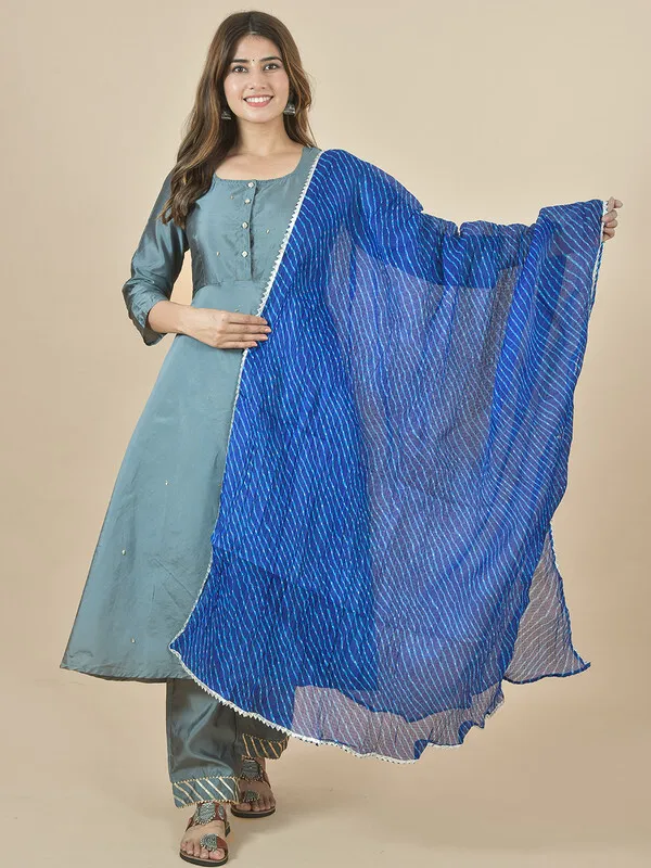 Blue_Kota_Doria_Striped_Dupatta_For_Women