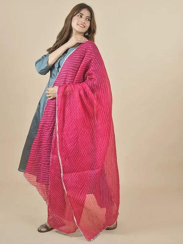 Pink_Kota_Doria_Striped_Dupatta_For_Women
