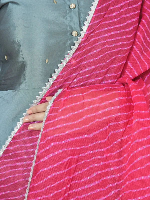 Pink_Kota_Doria_Striped_Dupatta_For_Women