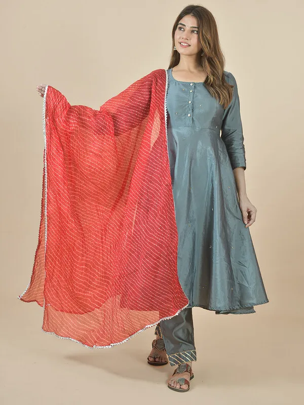 Red_Kota_Doria_Striped_Dupatta_For_Women