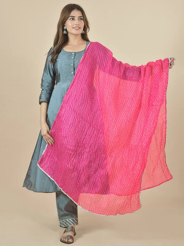Pink_Kota_Doria_Striped_Dupatta_For_Women
