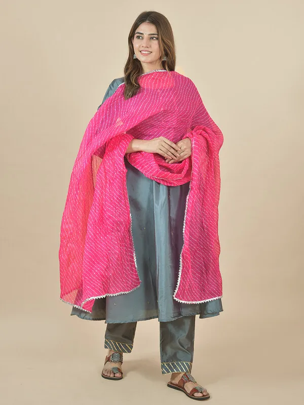Pink_Kota_Doria_Striped_Dupatta_For_Women