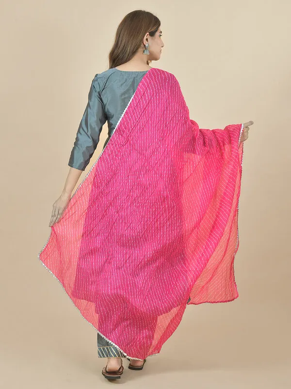 Pink_Kota_Doria_Striped_Dupatta_For_Women