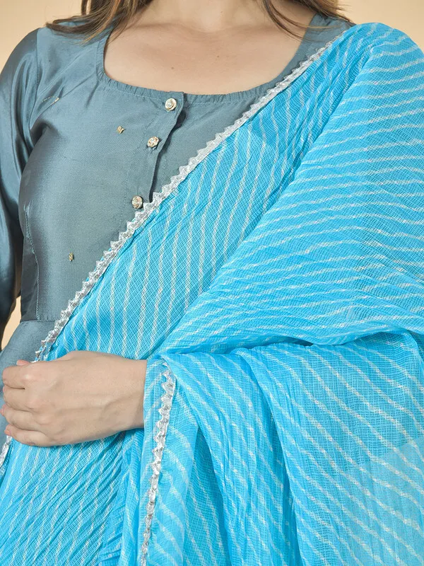 Light_Blue_Kota_Doria_Striped_Dupatta_For_Women
