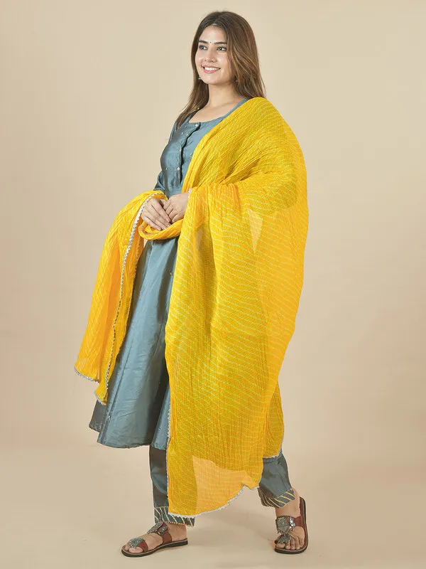 Yellow_Kota_Doria_Striped_Dupatta_For_Women