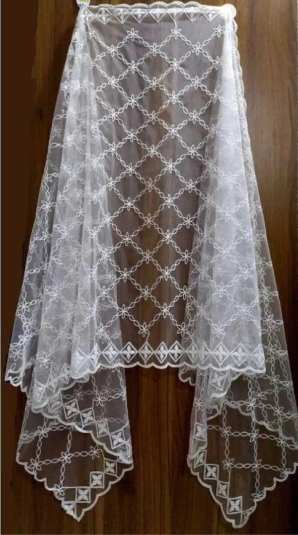 White_Net_Embroidered_Dupatta_For_Women