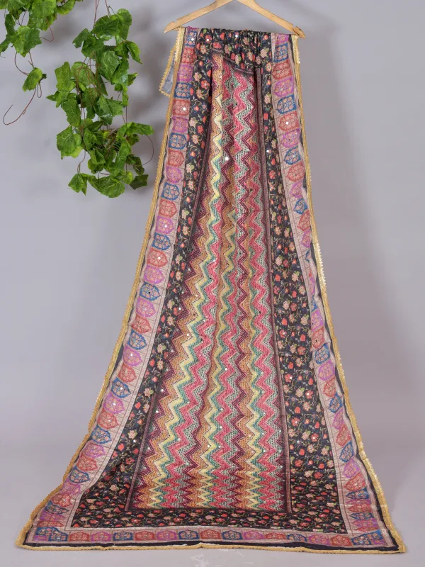 Multicolor_Chiffon_Printed_Embellished_Dupatta_For_Women