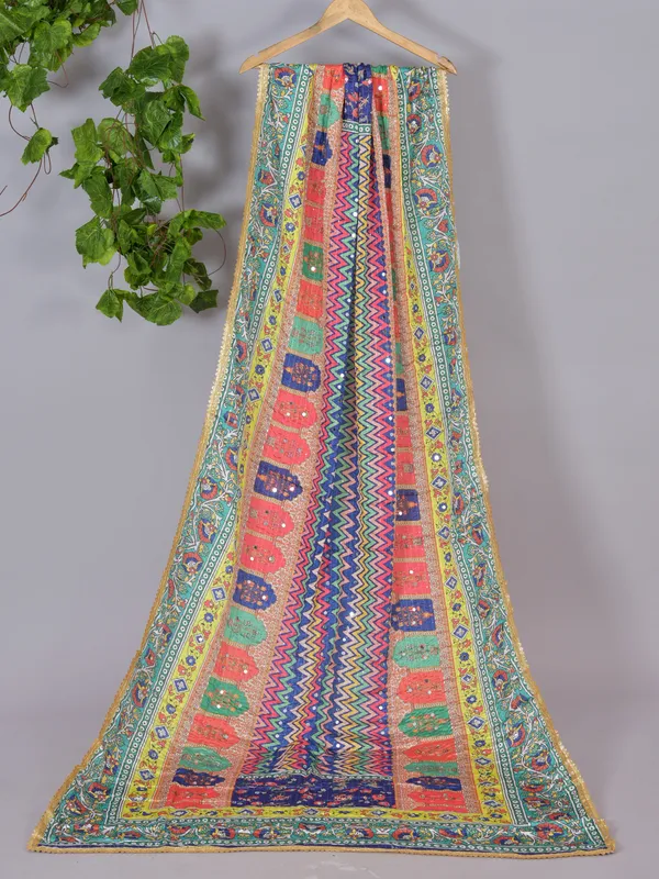 Multicolor_Chiffon_Printed_Embellished_Dupatta_For_Women