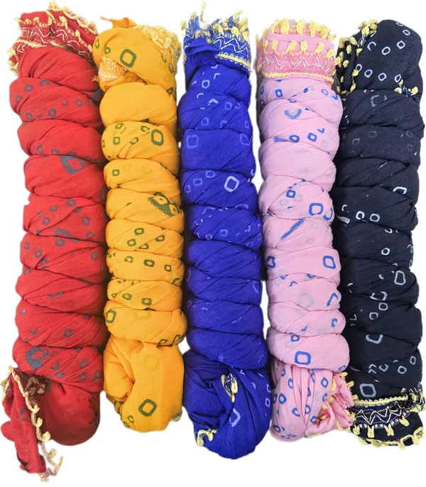Multicolor_Cotton_Blend_Solid_Dupatta_For_Women_(Pack_Of_5)