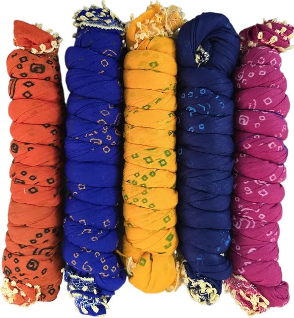 Multicolor_Cotton_Blend_Solid_Dupatta_For_Women_(Pack_Of_5)