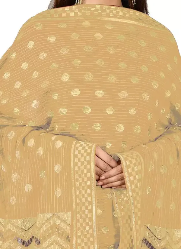 Beige_Silk_Blend_Self_Design_Dupatta_For_Women