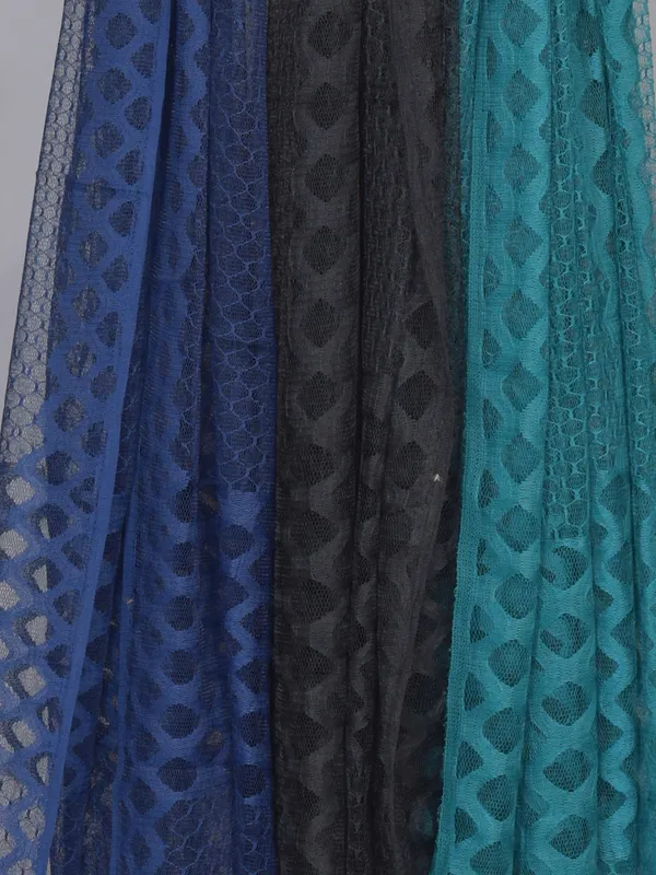 Multicolor_Net_Self_Design_Dupatta_For_Women_(Pack_Of_3)