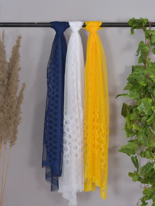 Multicolor_Net_Self_Design_Dupatta_For_Women_(Pack_Of_3)