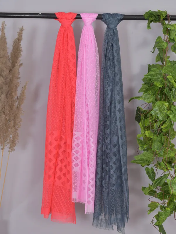 Multicolor_Net_Self_Design_Dupatta_For_Women_(Pack_Of_3)