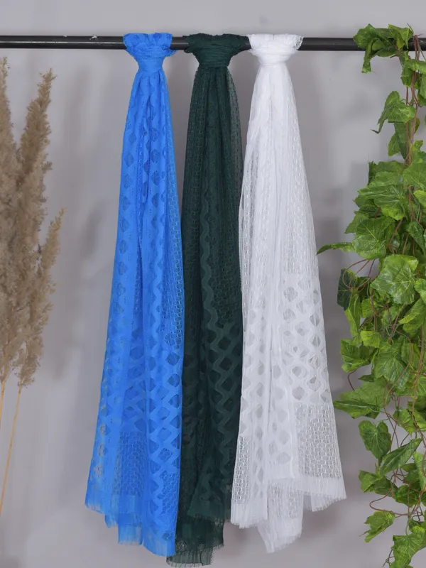 Multicolor_Net_Self_Design_Dupatta_For_Women_(Pack_Of_3)