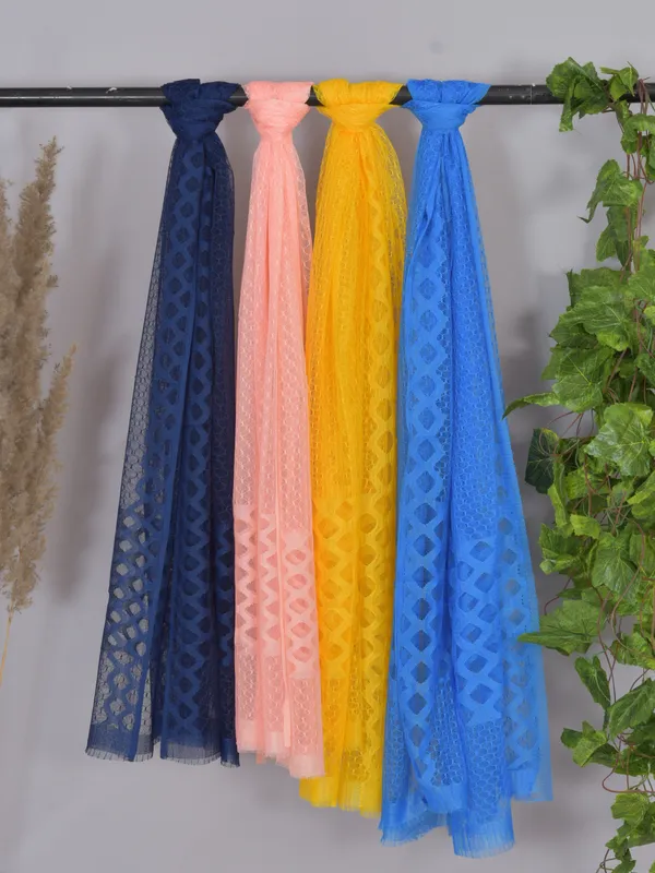 Multicolor_Net_Self_Design_Dupatta_For_Women_(Pack_Of_4)