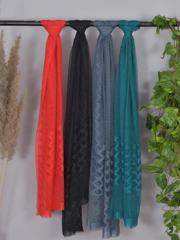 Multicolor_Net_Self_Design_Dupatta_For_Women_(Pack_Of_4)