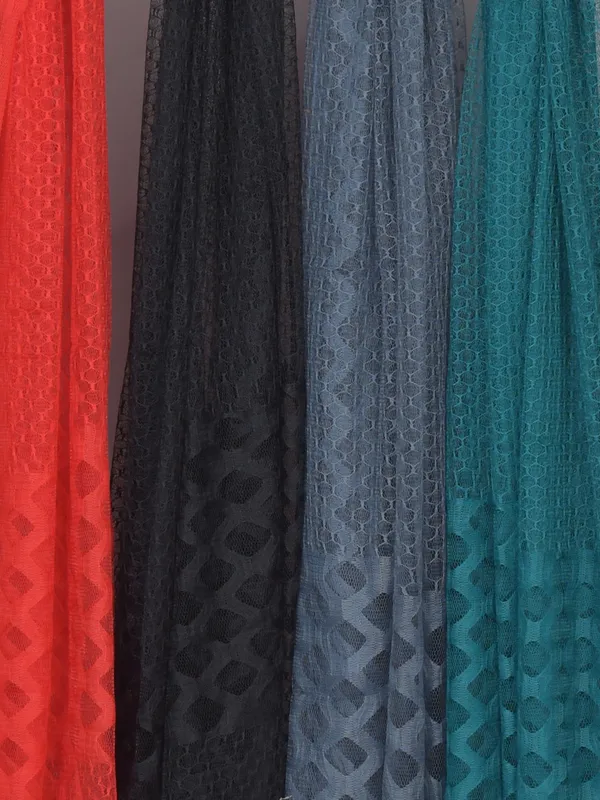 Multicolor_Net_Self_Design_Dupatta_For_Women_(Pack_Of_4)